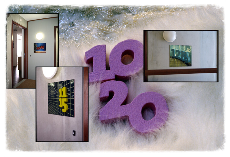 kamer nummers, art hotel, 