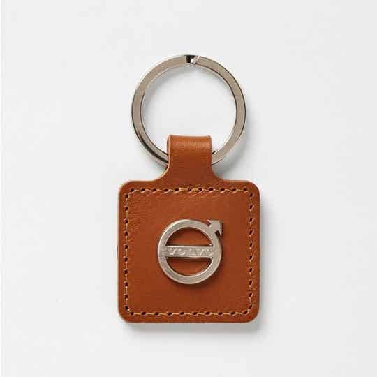 Sleutelhanger leder bruin