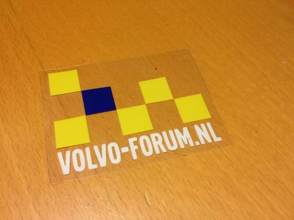 Volvo-forum Raamsticker KLEUR, transparant
