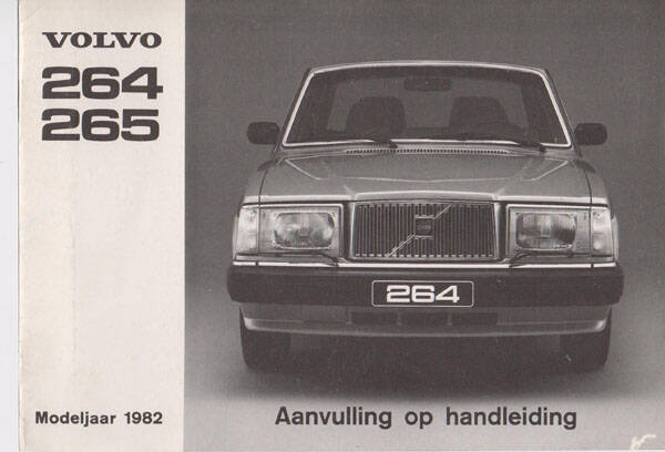 Manual - 1982 - Volvo 264 - 265 AANVULLING #047