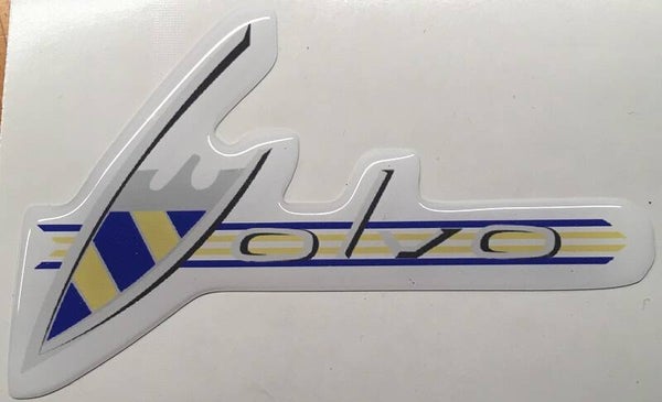 VOLVO Classic badge geel/blauw met doming