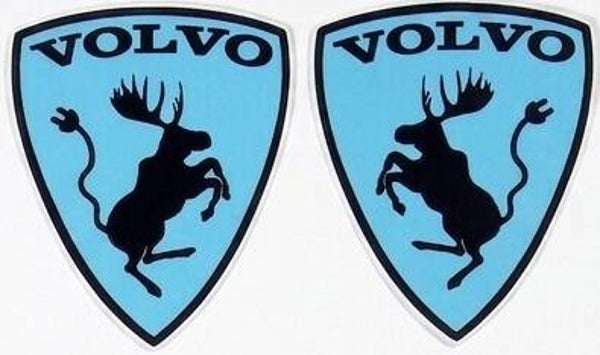Elandsticker STEKKER  zwart/blauw - set
