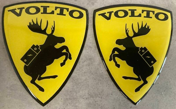 Elandsticker schild, met batterij, VOLTO - SET