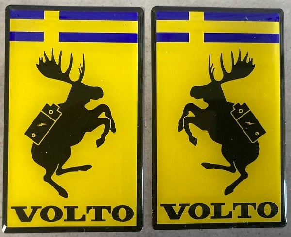 Elandsticker Zweden recht, met batterij, VOLTO - SET