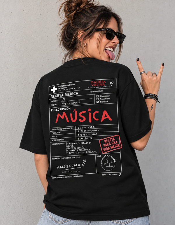 Camiseta unisex “Receta : Música”
