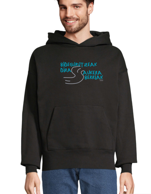 Nagusientzako unisex “Bidegurutzeak” sudadera