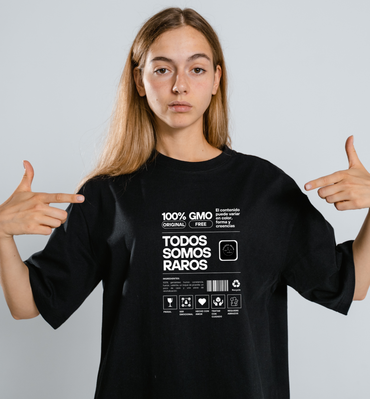 CAMISETA UNISEX TODOS SOMOS RAROS