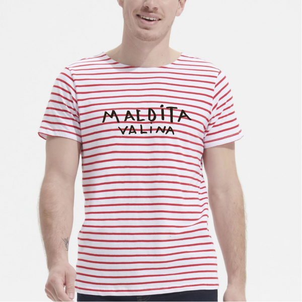 Camiseta Marinera de Rayas Maldita Valina