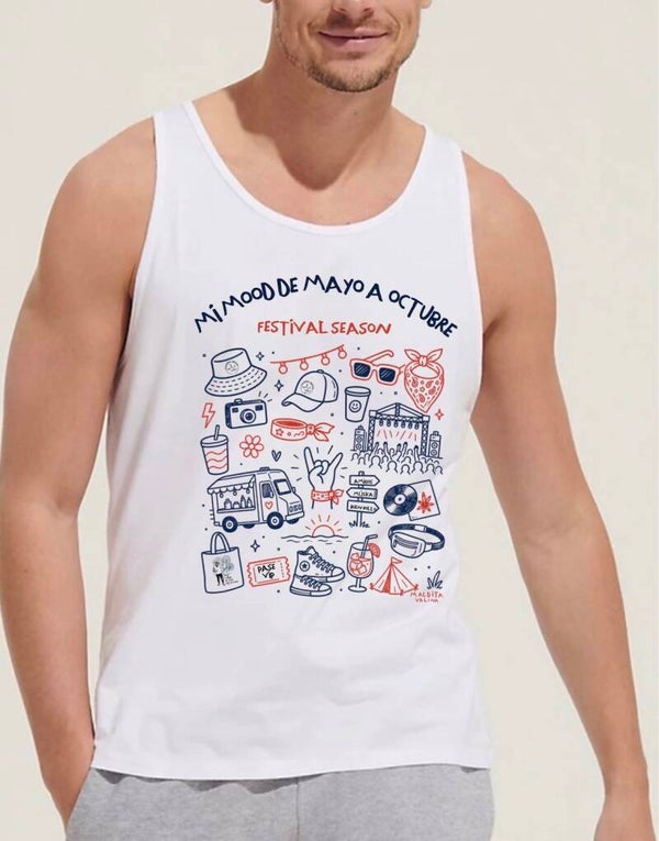Camiseta Tirantes  “FESTIVAL SEASON” Maldita Valina