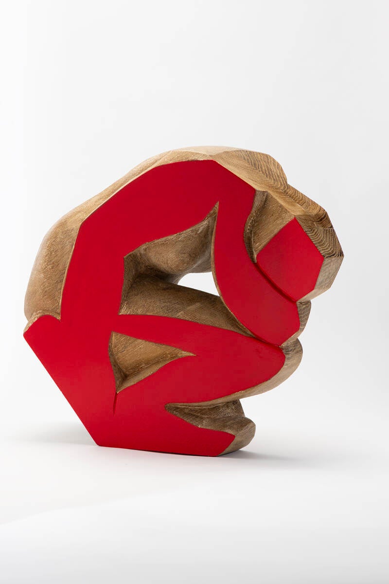 sculpture à la manière d'une gravure sur bois