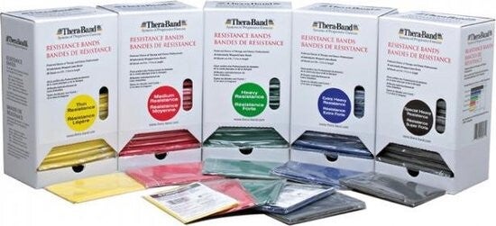 THERABAND DISPENSER - 30 SETS VAN 1,5 M