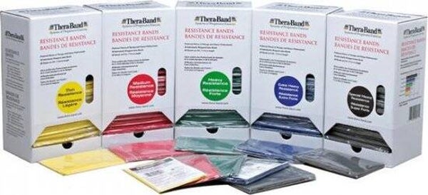 THERABAND DISPENSER - 30 SETS VAN 1,5 M
