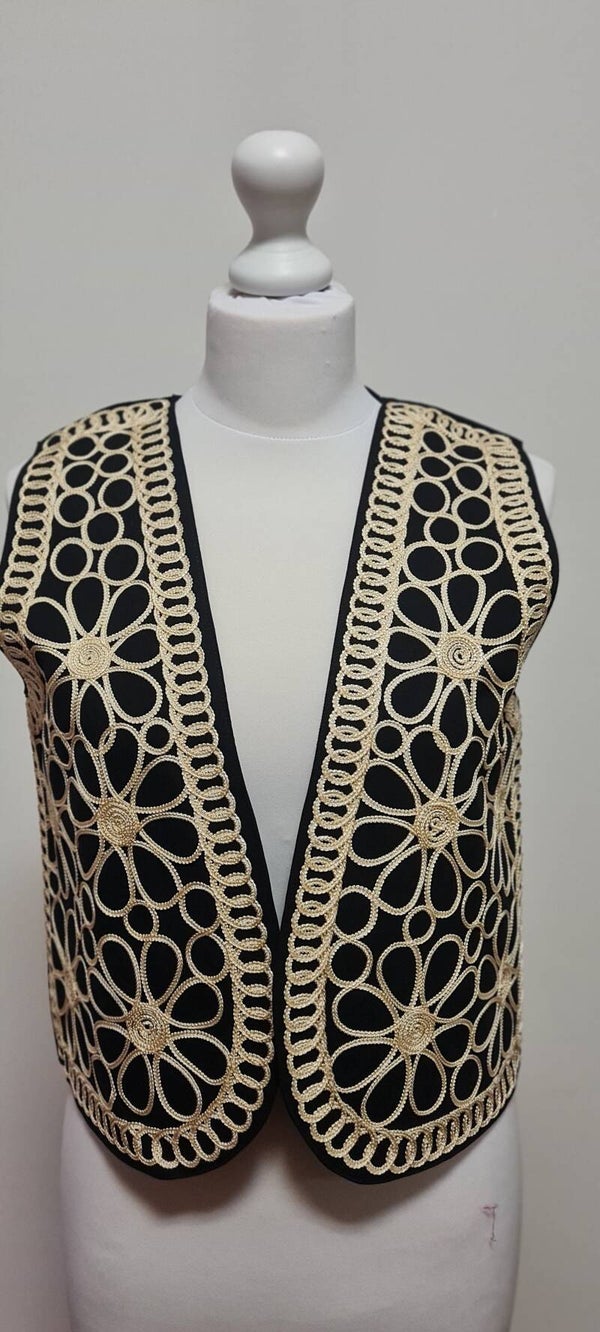 Chaleco boho bordado