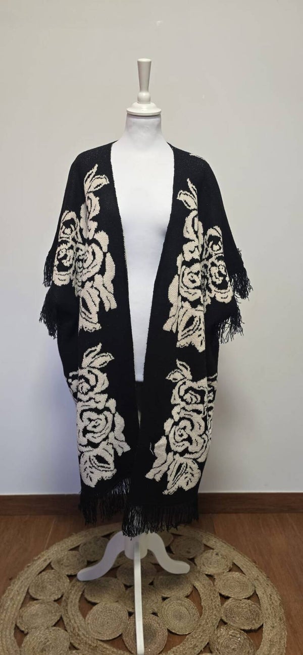 Chaqueta kimono de punto