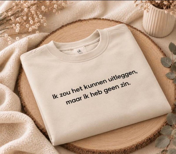 Sweater met een knipoog