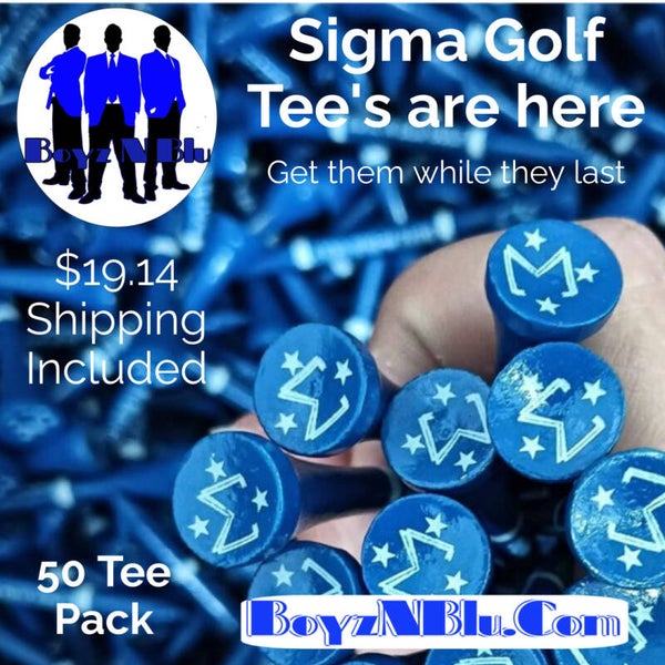 Blue Sigma Golf Tee's (White Coming Soon)