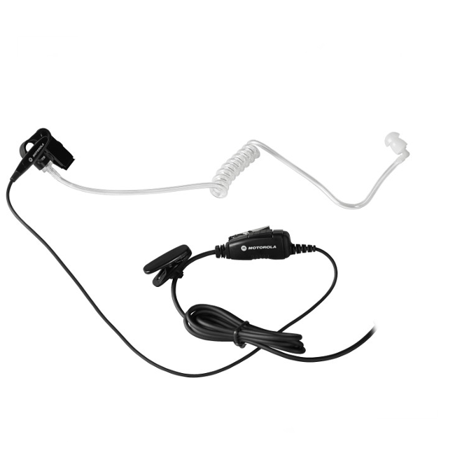 2-Wire Surveillance Earpiece with Combined Mic/PTT(Black) PMLN7269A