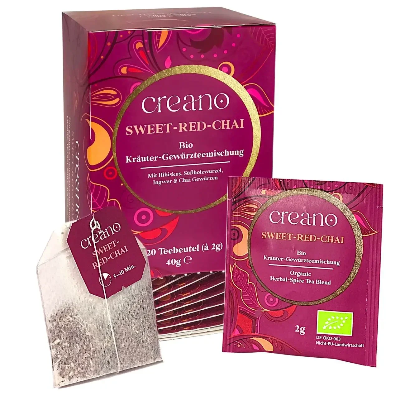 Creano "Sweet-Red-Chai" Theezakjes BIO