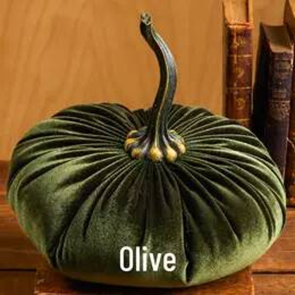 Handgemaakte extra grote fluwelen pompoen