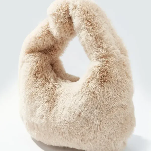 Tas van Imitatiebont (Beige of Rood)