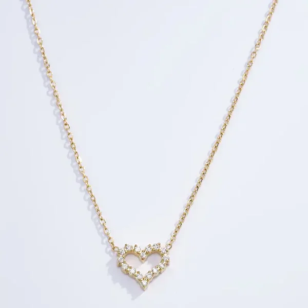 Halsketting 'Heart with Stones'