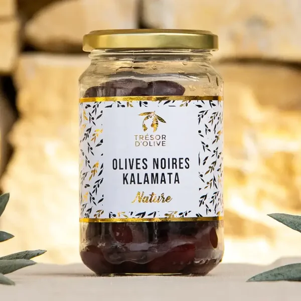 Trésor d'Olive - Natuurlijke Kalamata Zwarte Olijven