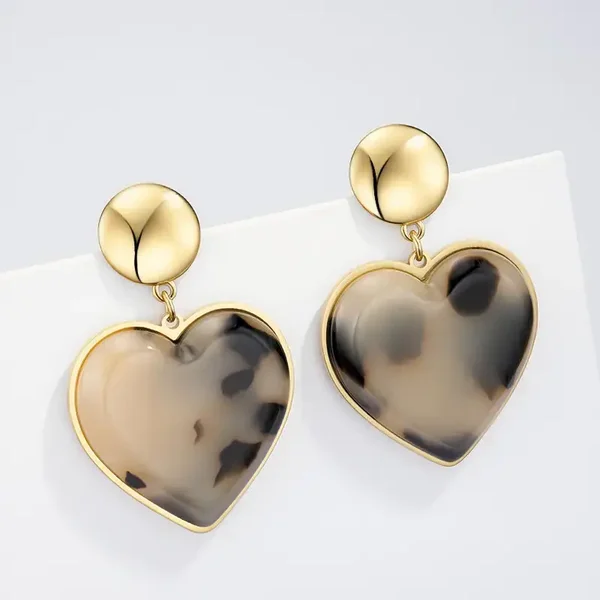 Oorbellen 'Colored Heart'