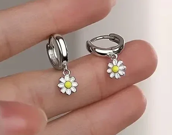 Schattige madeliefjes hanger oorbellen