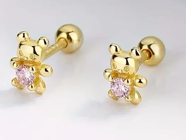 S925 sterling zilver cartoon beer oorbellen