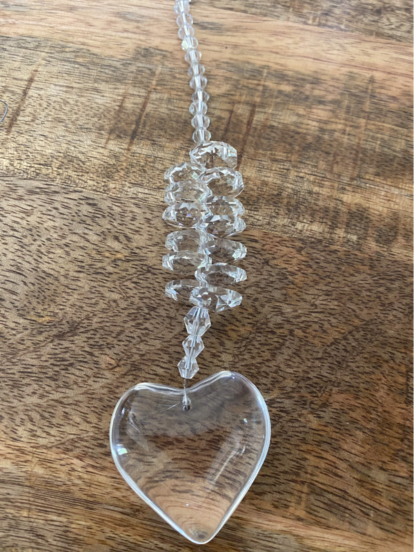 Suncatcher 'Glashelder Hart'