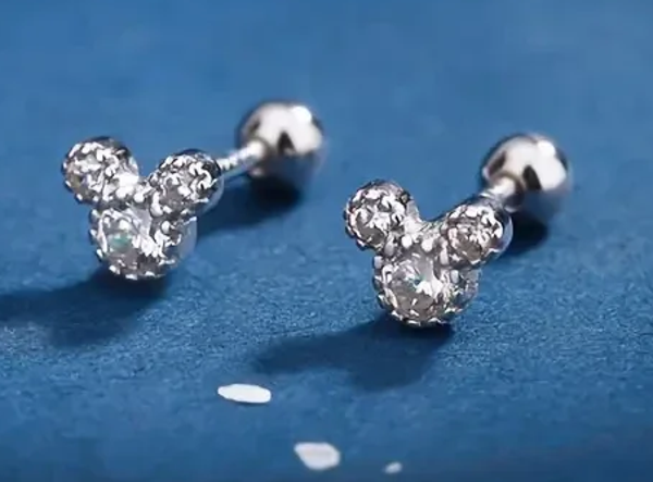 Mickey Mouse Oorstekers - 925er zilver