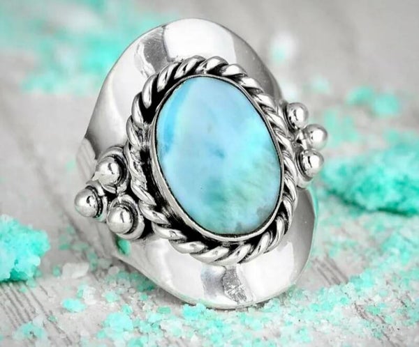 Vintage BOHO Ring - turquoise steen