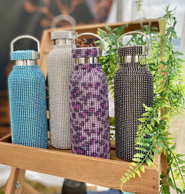 Waterfles 'Glitter' Diverse Kleuren (500 of 750ML)