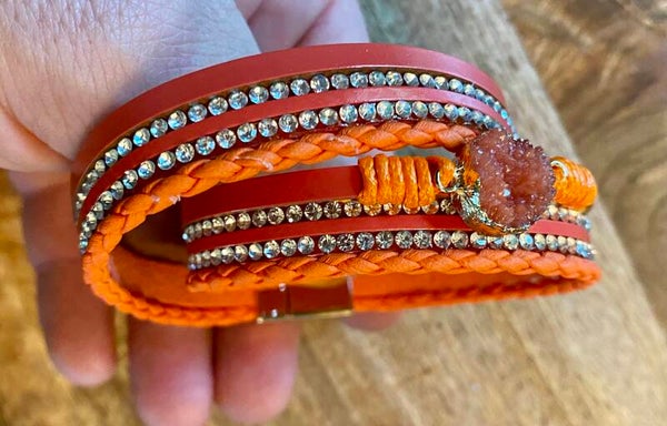 Armband 'Dubbel Oranje'