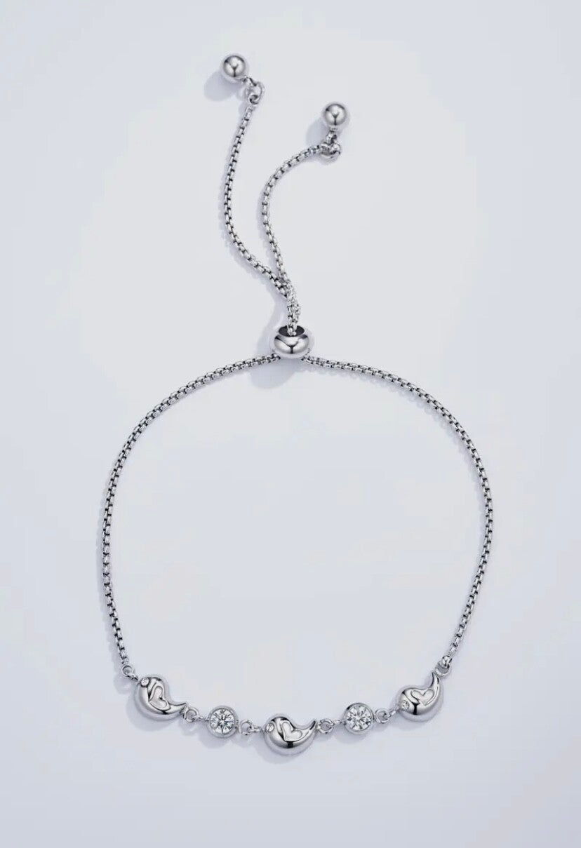 Armband 'Happy Hearts' (Goud of Zilver)