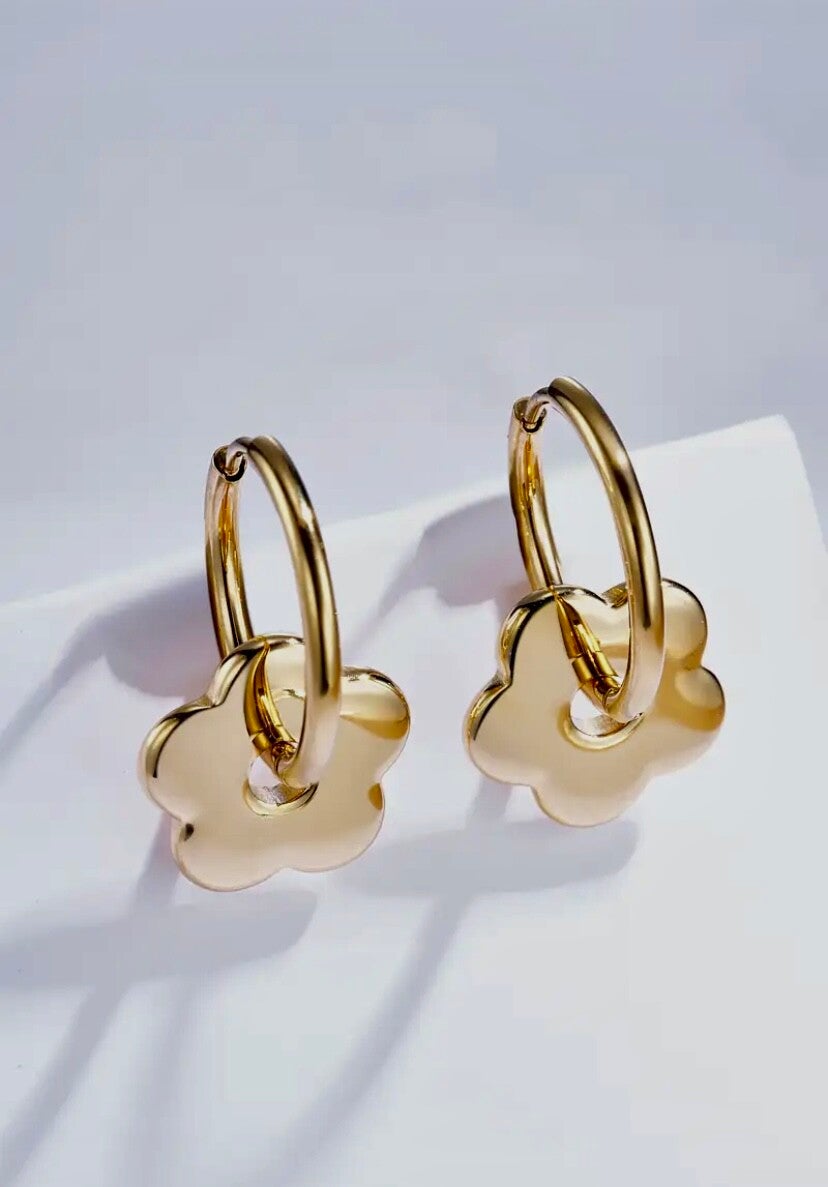 Oorbellen 'Golden Flowers'