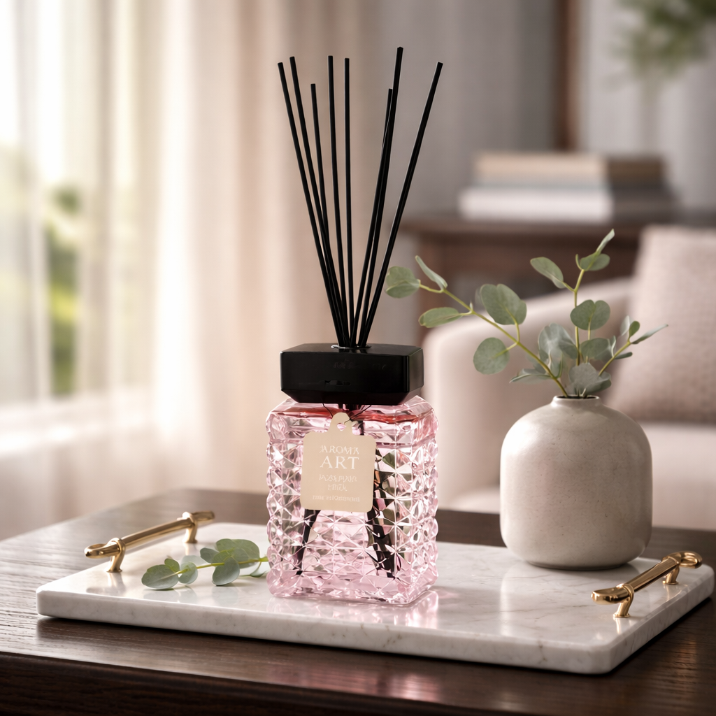 Aroma Art 'Rosemary Musk' Deluxe Diffuser Set (extra groot 800ml)
