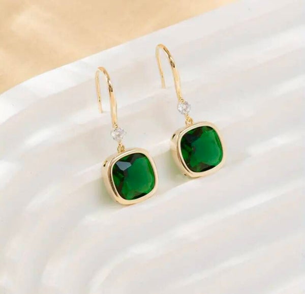 Oorbellen 'Green Star'