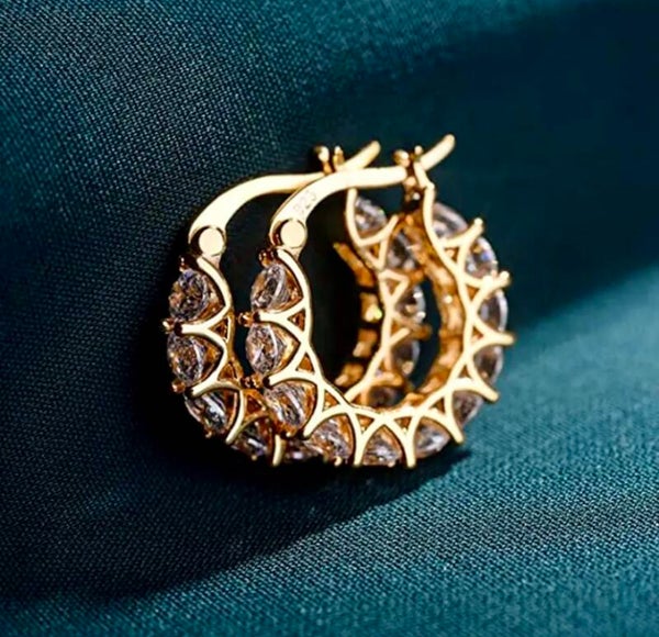 Oorbellen rad van fortuin (goud / zilver)