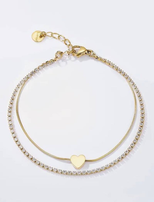 Armband 'Heart On Milkyway' (Goud of Zilver)