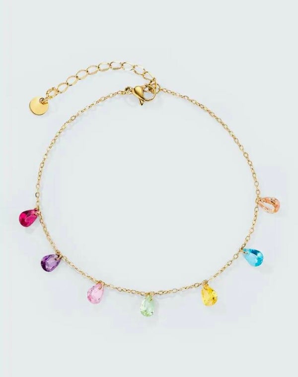 Enkelbandje 'Colors Of Life' (Goud)