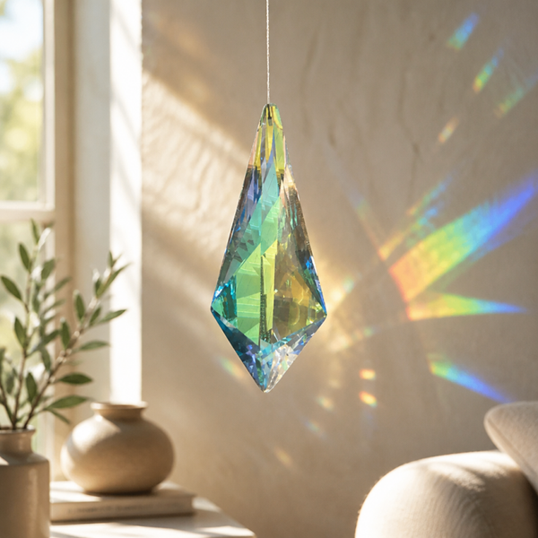 Suncatcher 'Down To Earth' (120mm / Wit of Gekleurd)