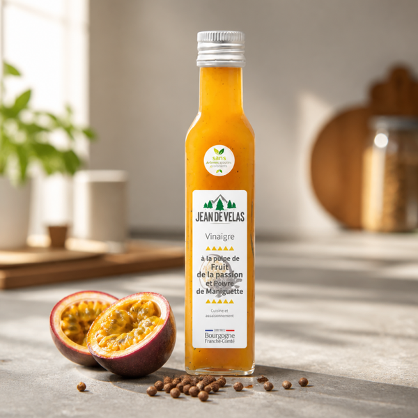 Azijn Met Passievruchtpulp & Maniguettepeper