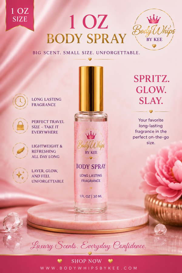 ✨ 1 oz Body Spray ✨ Big scent. Small size. Unforgettable.