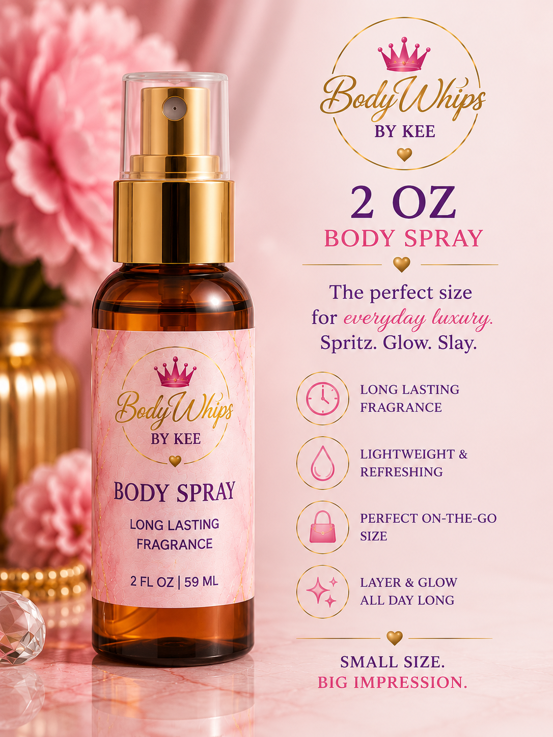 ✨ 2 oz Body Spray ✨ Small size. Big impression.
