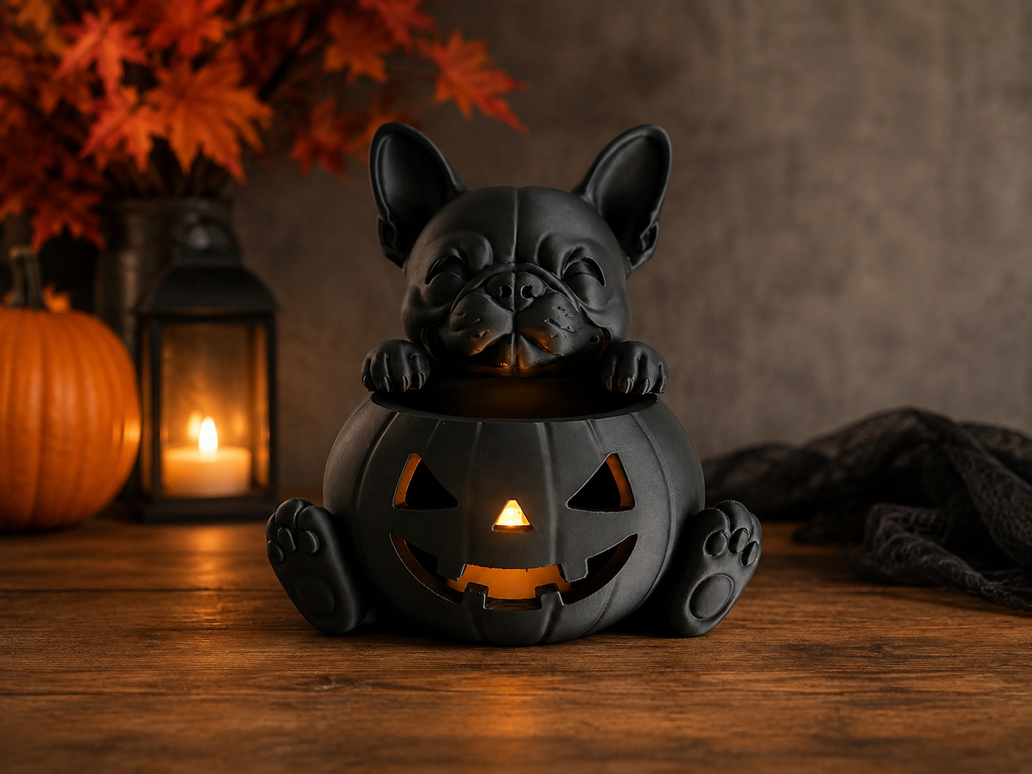 Franse Bulldog Pompoen