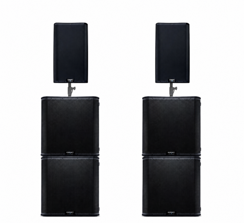  XXL QSC PA Lautsprecher/ Musikanlage