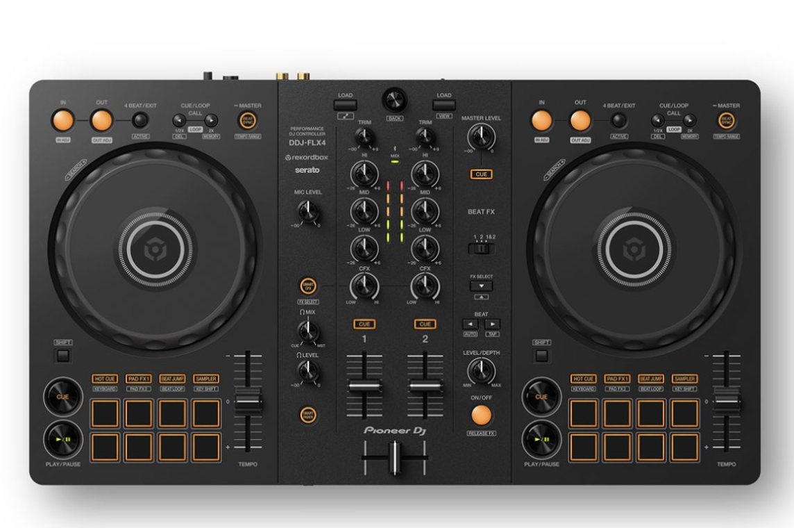 2-Kanal-DJ-Controller mieten/leihen / Pioneer DJ DDJ-FLX4 DJ-Controller Mieten