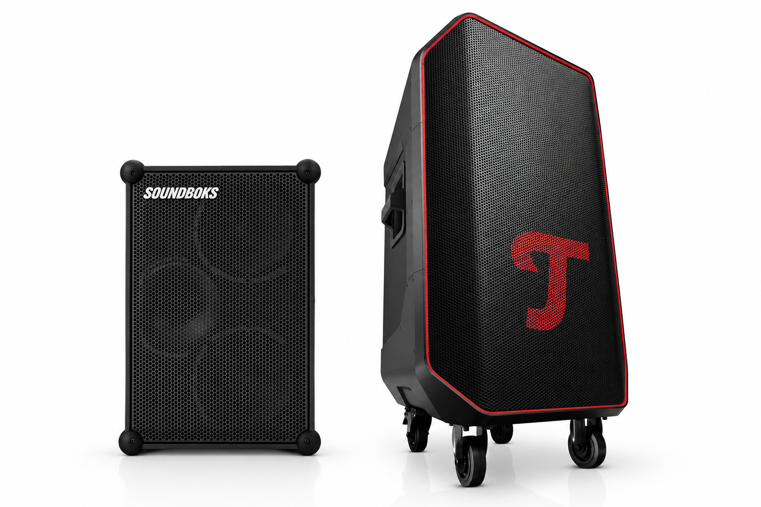 SOUNDBOKS 4 und Teufel ROCKSTER 2 nebeneinander im Vergleich