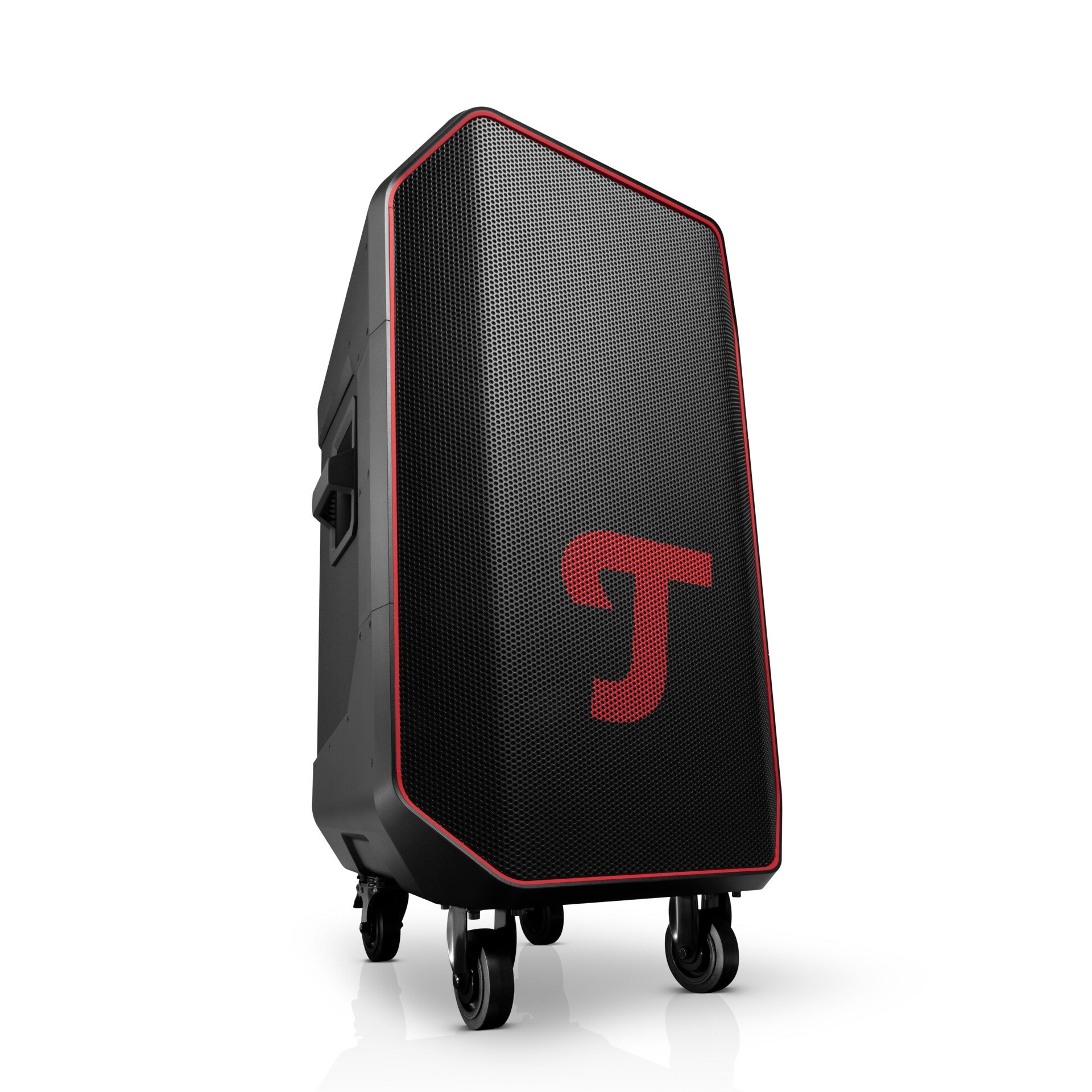 Teufel ROCKSTER 2 mit Rollen in der Frontansicht